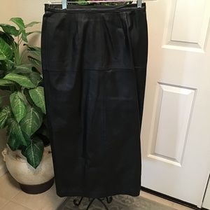 Leather skirt